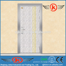 JK-SS9150 de acero inoxidable puerta única puerta de entrada de acero de la puerta